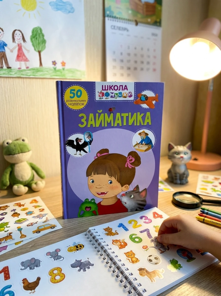 Школа чомучки. Займатика. 50 розвивальних наліпок, — Дитяча література