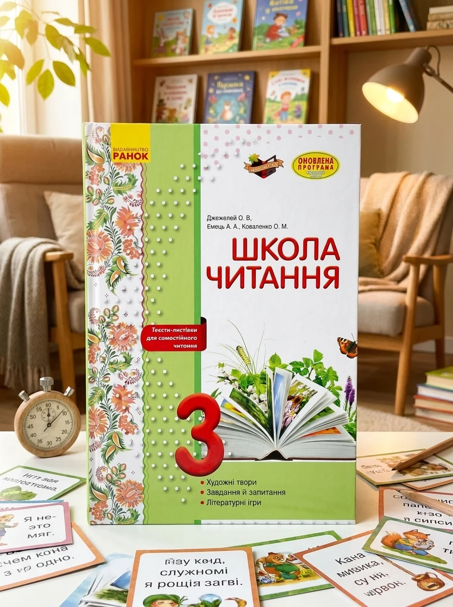 Школа читання. 3 клас. Тексти-листівки для самостійного читання