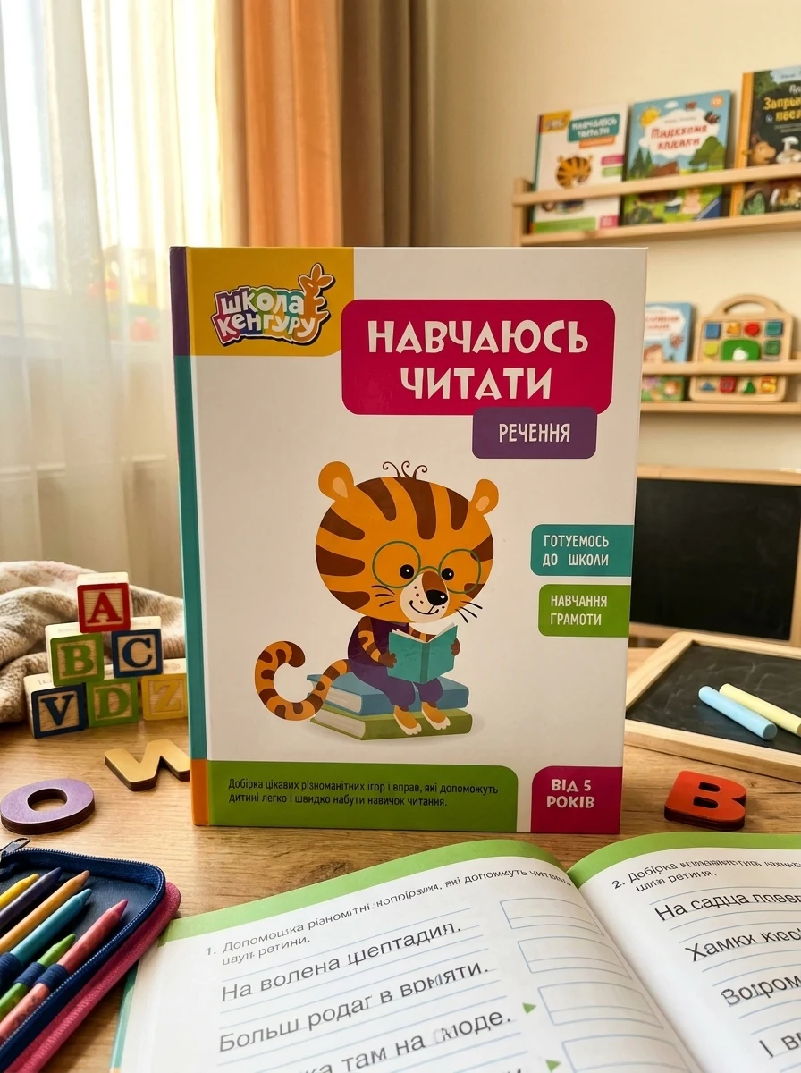 Школа Кенгуру. Навчаюсь читати. Речення, — Вивчення мов