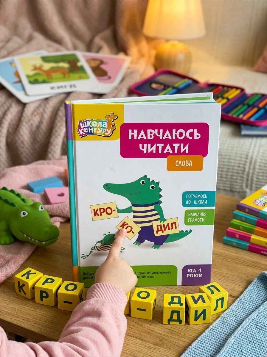 Школа Кенгуру. Навчаюсь читати. Слова, — Вивчення мов