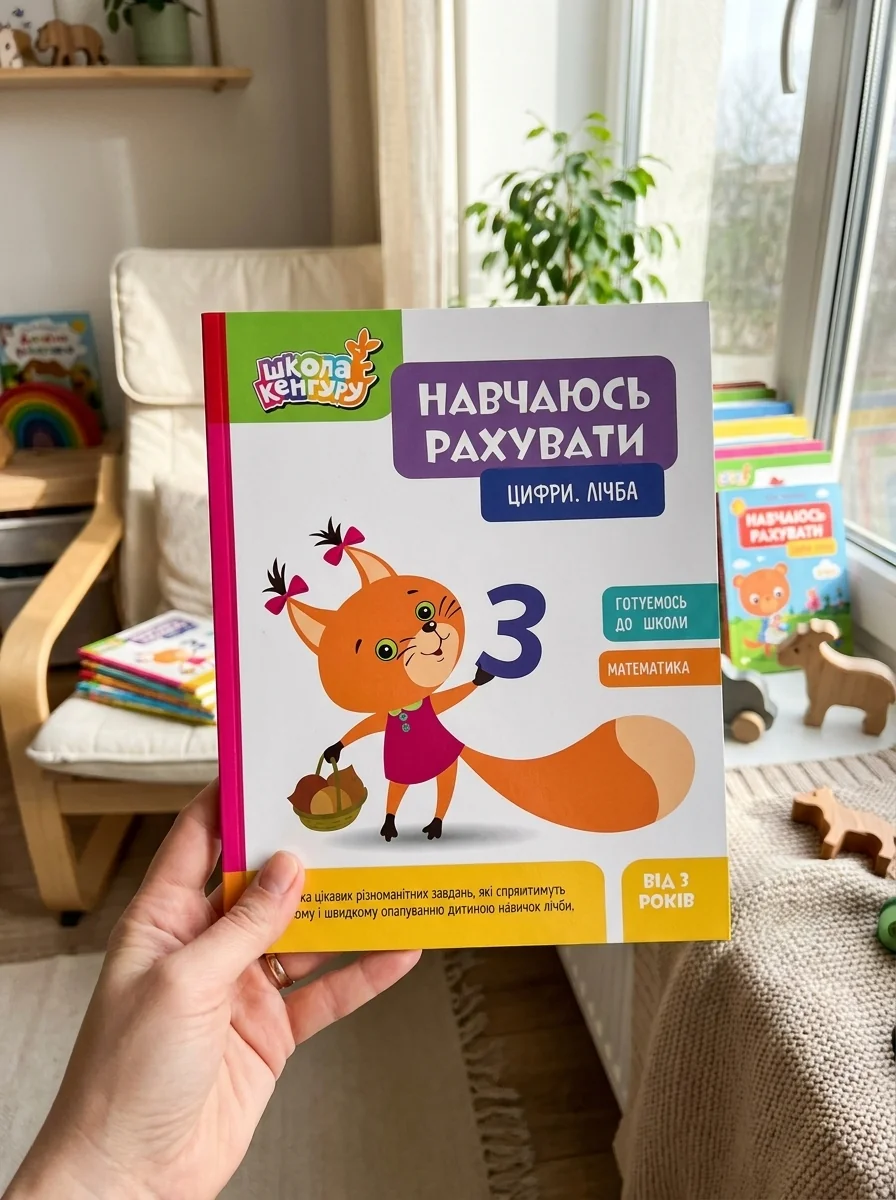 Школа Кенгуру. Навчаюсь рахувати. Цифри. Лічба — Дитяча література