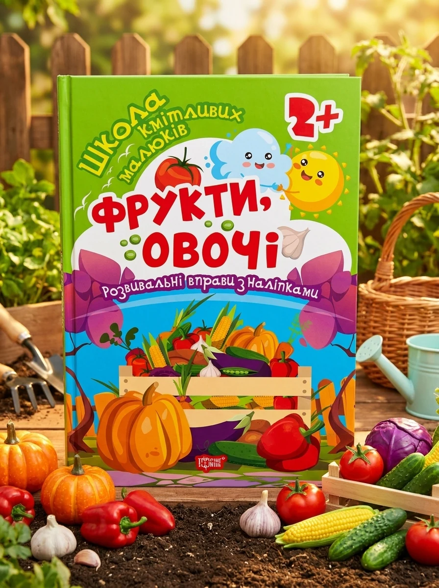 Школа кмітливих малюків. Фрукти, овочі. 2+ — фото 2