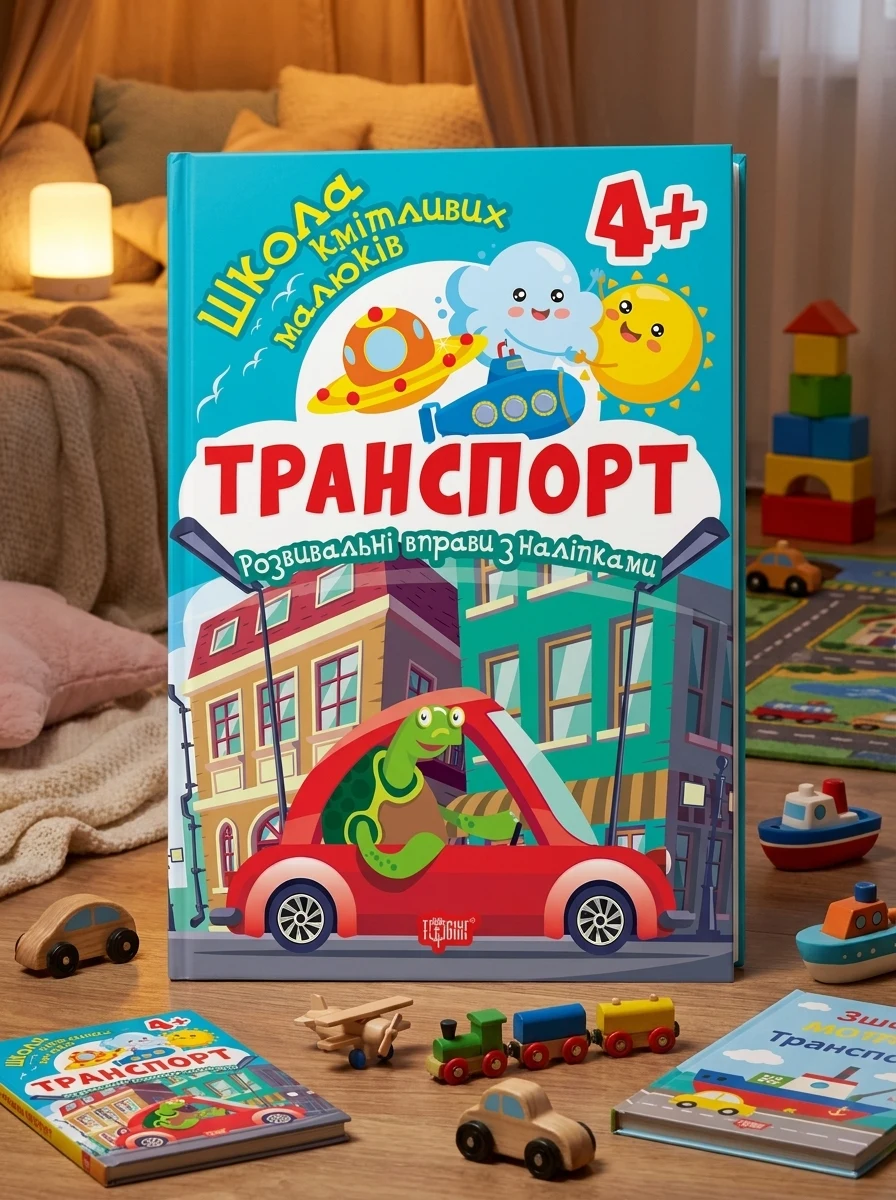 Школа кмітливих малюків. Транспорт. 4+ — Дитяча література