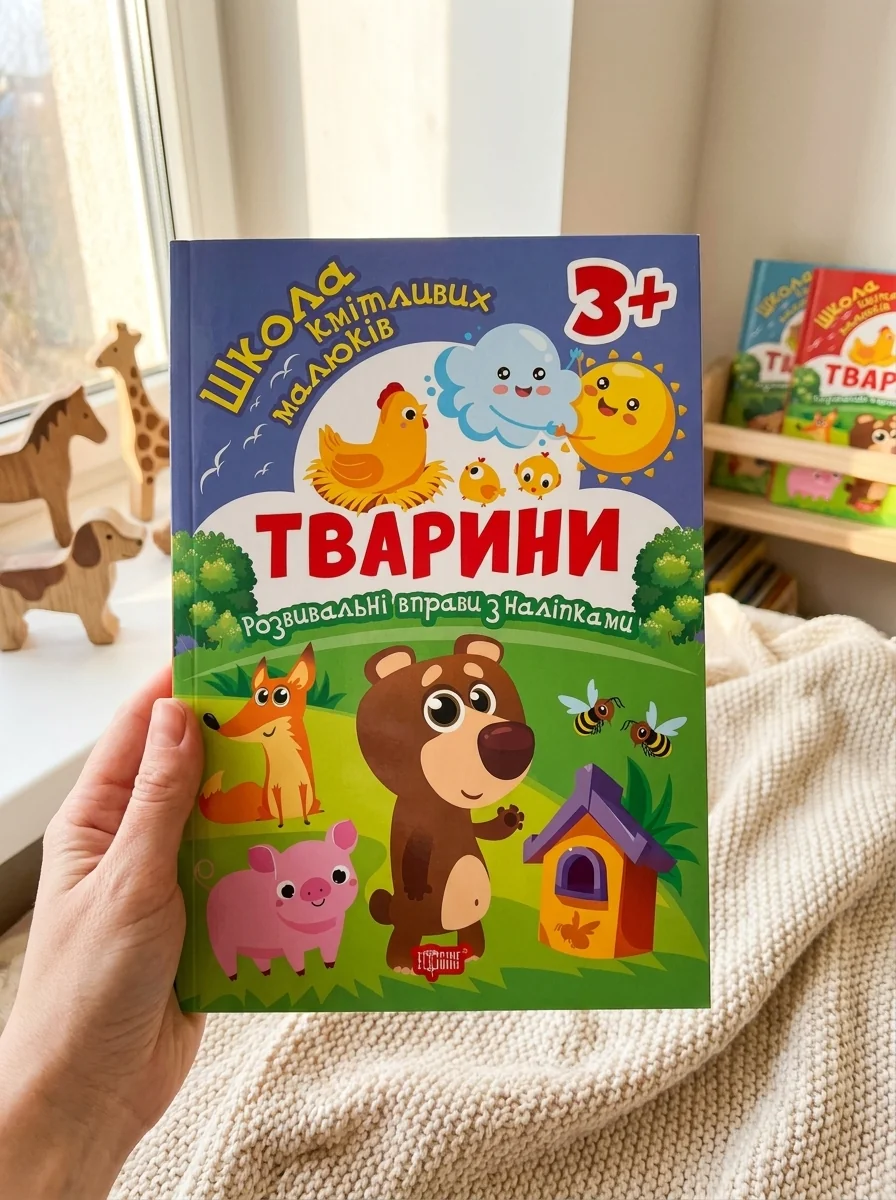 Школа кмітливих малюків. Тварини. 3+ — Дитяча література