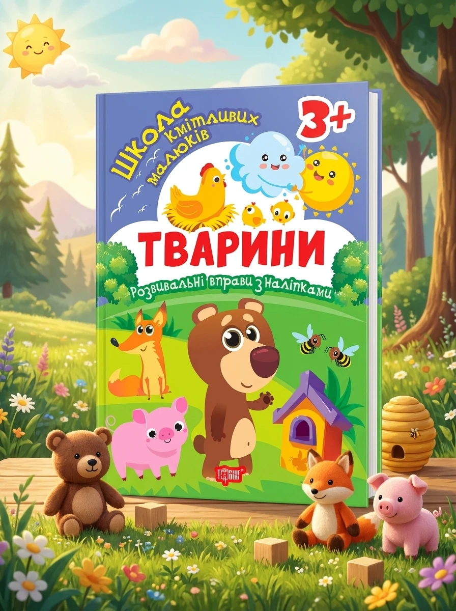 Школа кмітливих малюків. Тварини. 3+ — Дитяча література