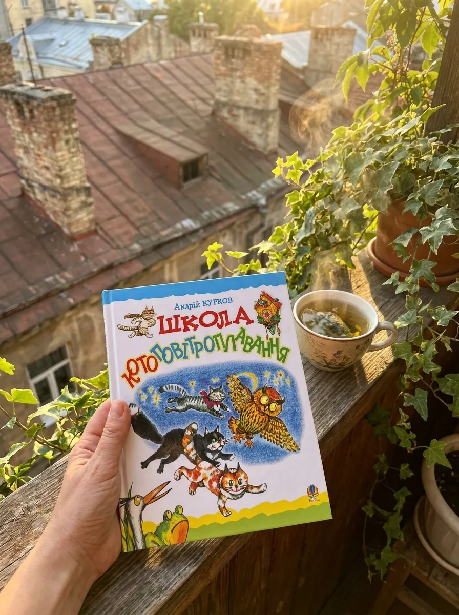 Школа котоповітроплавання — Андрій Курков, обкладинка