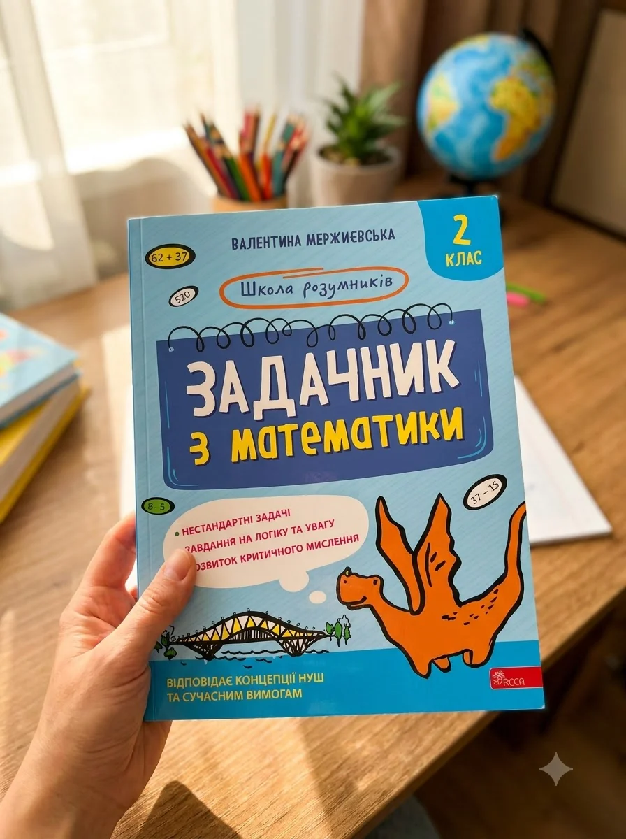 Школа розумників. Задачник з математики. 2 клас — Розвивальні книги
