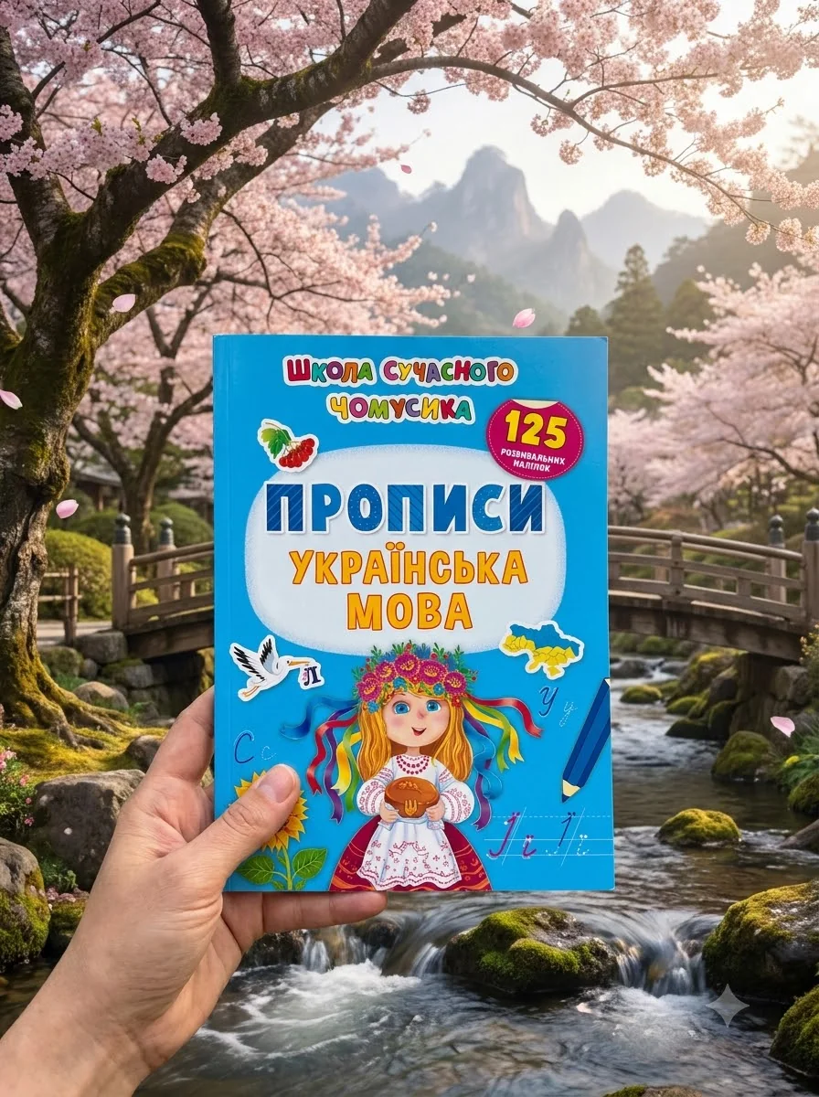 Школа сучасного чомусика. Прописи. Українська мова. 125 розвивальних наліпок — Вивчення мов