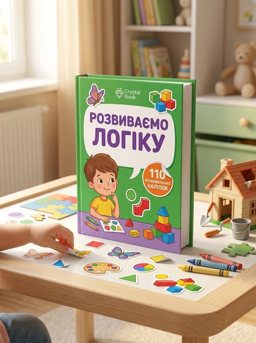 Школа сучасного чомусика. Розвиваємо логіку. 110 розвивальних наліпок, — Дитяча література