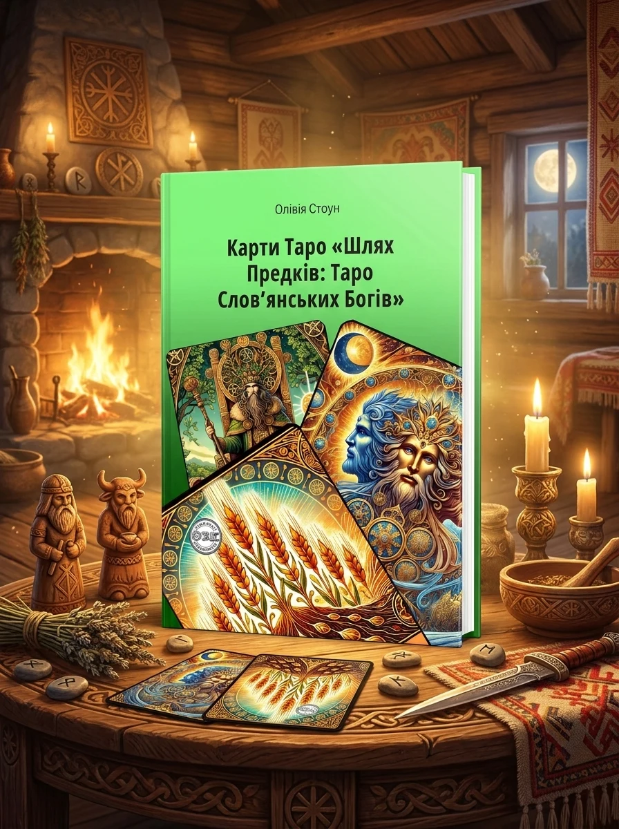 Шлях Предків. Таро Словянських Богів. З комплектом карт до книги — Олівія Стоун, обкладинка