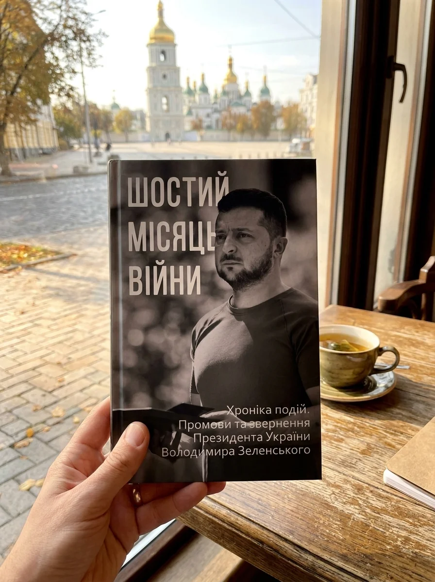 Шостий місяць війни. Хроніка подій. Промови та звернення Президента України Володимира Зеленського — Олександр Красовицький, обкладинка