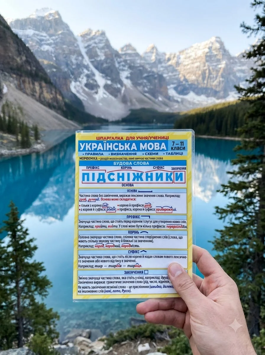 Шпаргалка. Українська мова. 7-11 клас