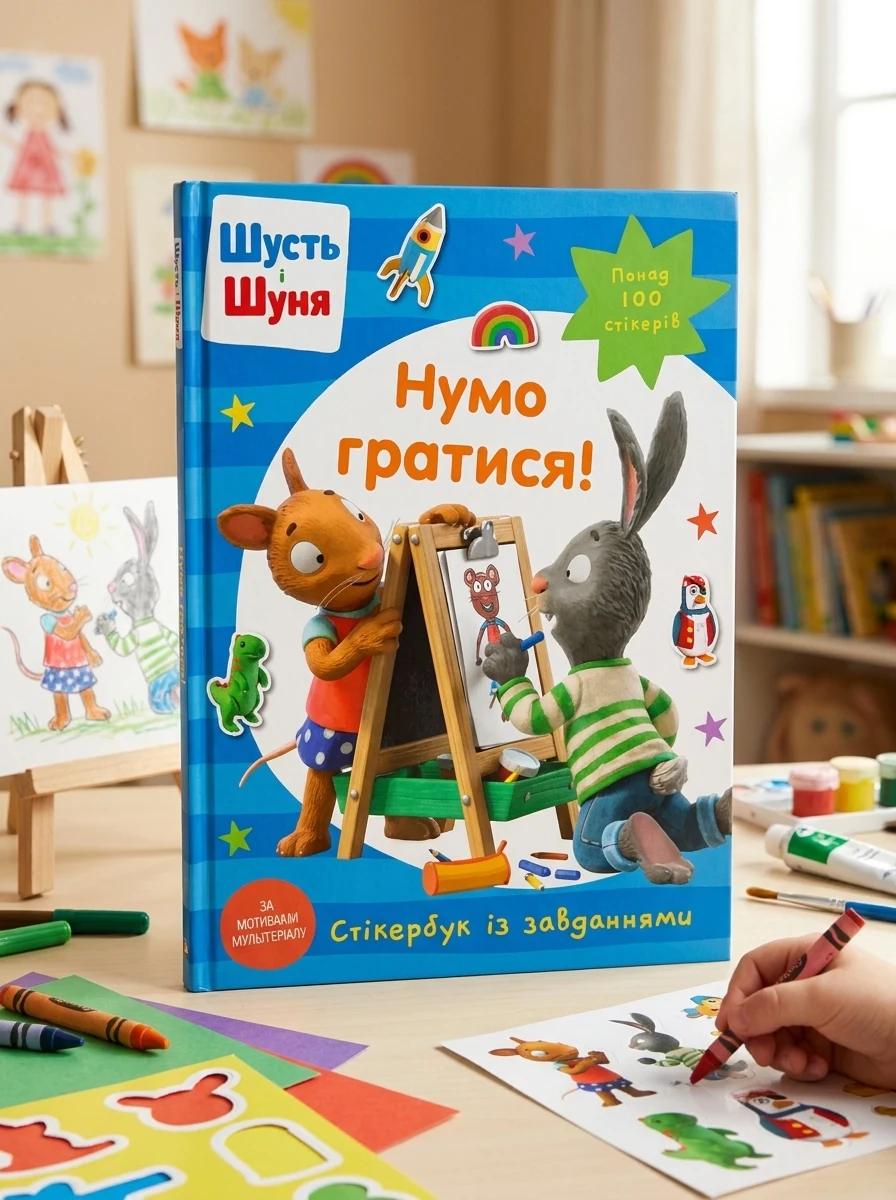 Шусть і Шуня. Нумо гратися! Стікербук,