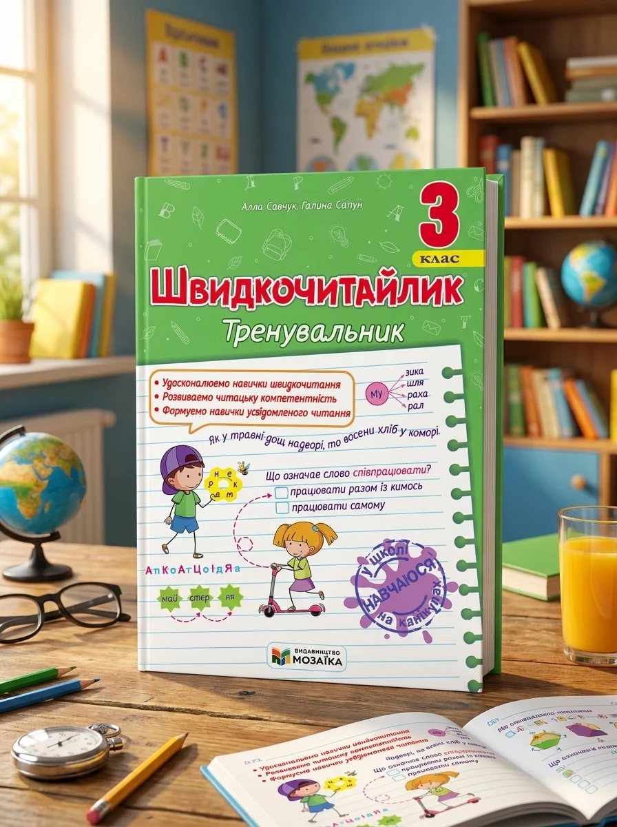 Швидкочитайлик. 3 клас. Посібник з розвитку навичок швидкочитання — Вивчення мов