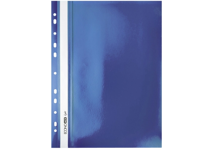 ШВИДКОЗШИВАЧ пластиковий А4 Economix Light 38504-02 синій перфорований