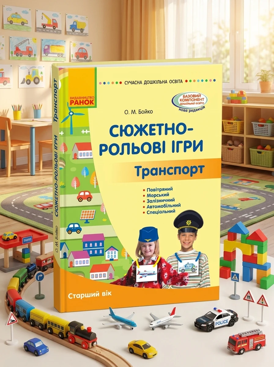 Сюжетно-рольові ігри. Транспорт. Методичний матеріал. Старший дошкільний вік — Наука та психологія
