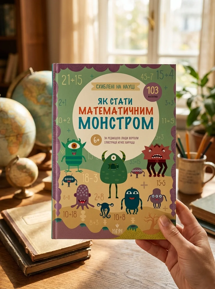 Схиблені на науці. Як стати математичним монстром. +103 наліпки — Розвивальні книги