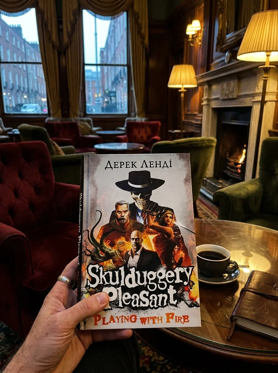 Skulduggery Pleasant. Playing with Fire. Book 2 — Дерек Ленді, обкладинка