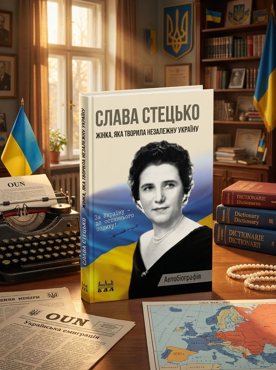 Слава Стецько. Жінка, яка творила незалежну Україну — Дмитро Куделя, обкладинка