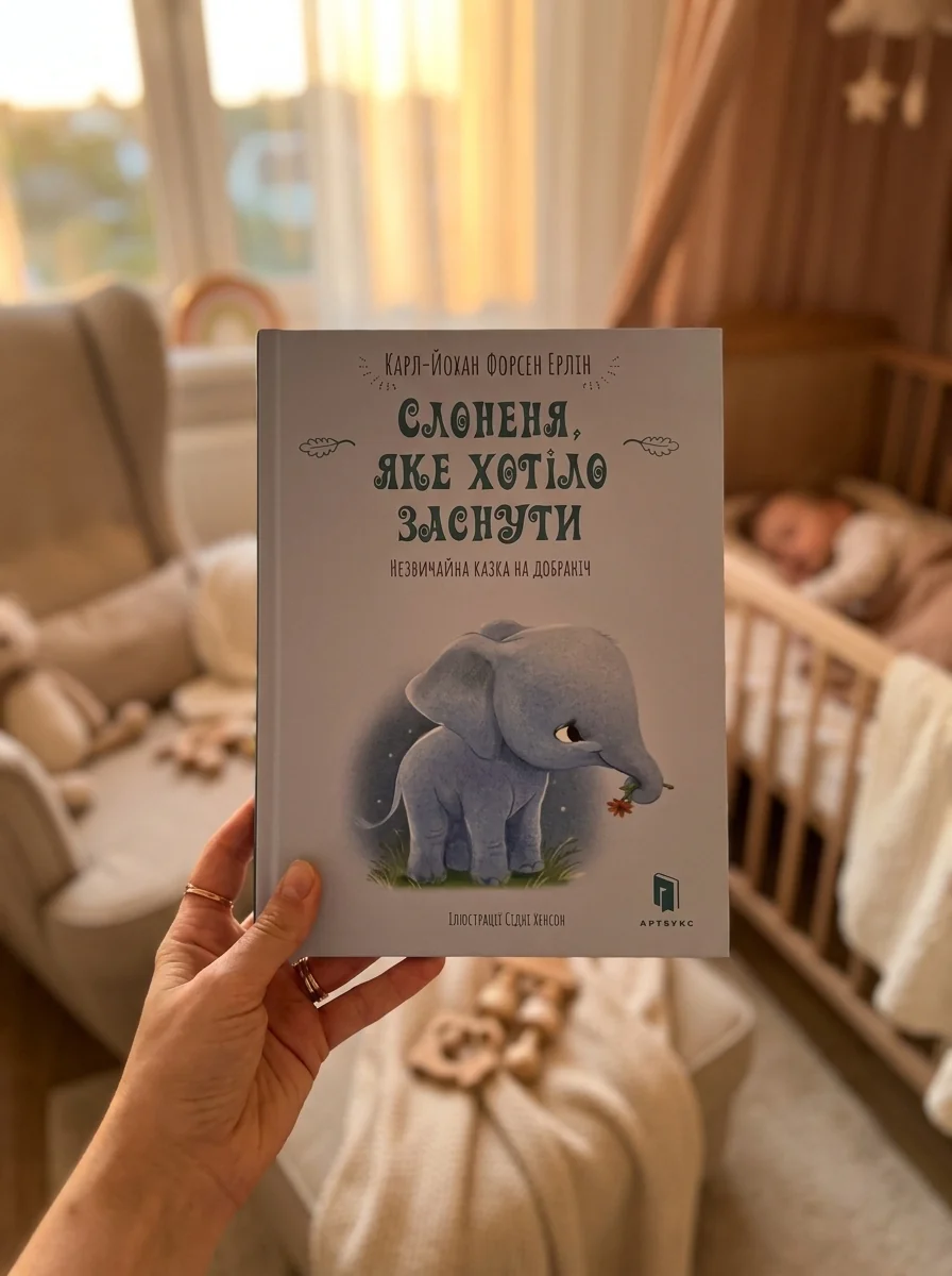Слоненя, яке хотіло заснути — Форсен Ерлін К-Й., обкладинка