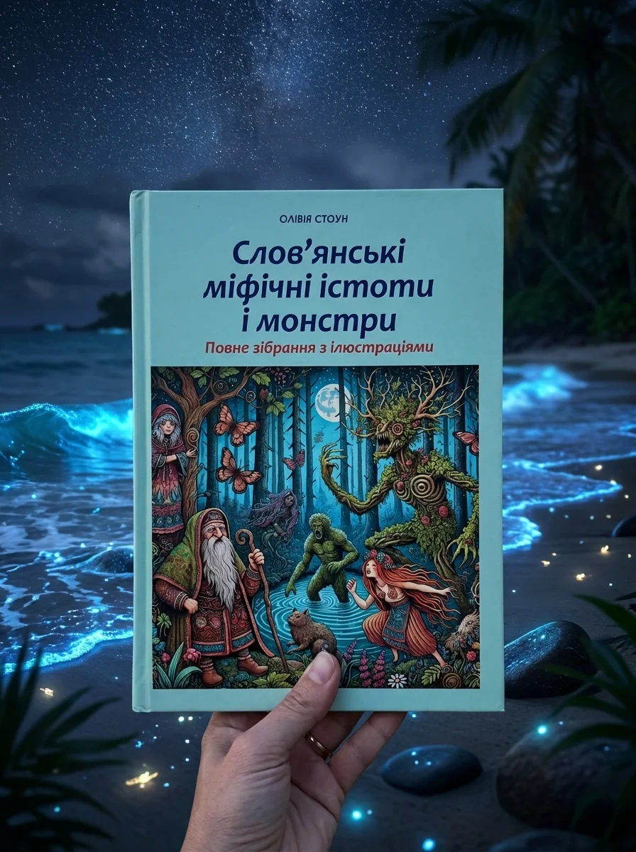 Слов'янські міфічні істоти i монстри. Повне зібрання з ілюстраціями — Елісон Вудс, обкладинка