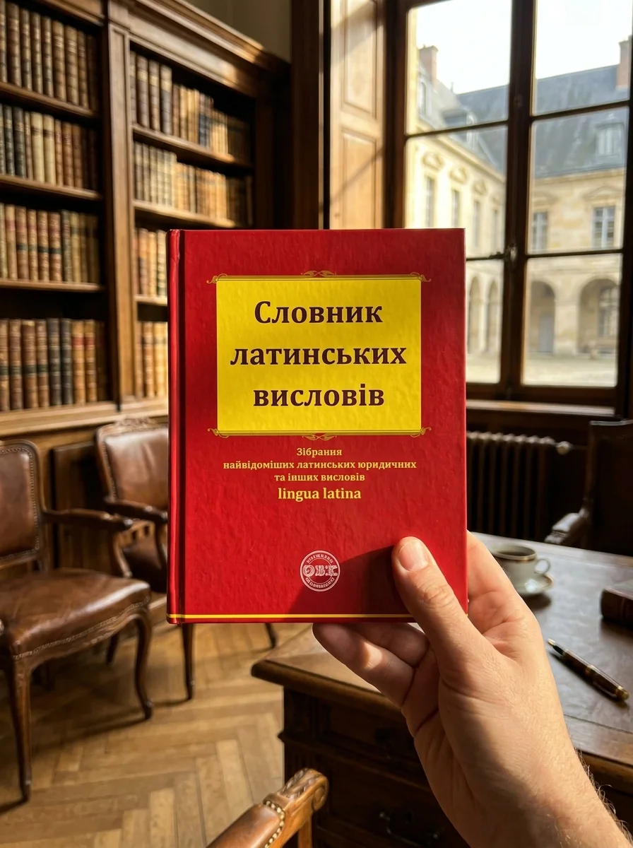 Словник латинських висловів — Оксана Коротюк, обкладинка