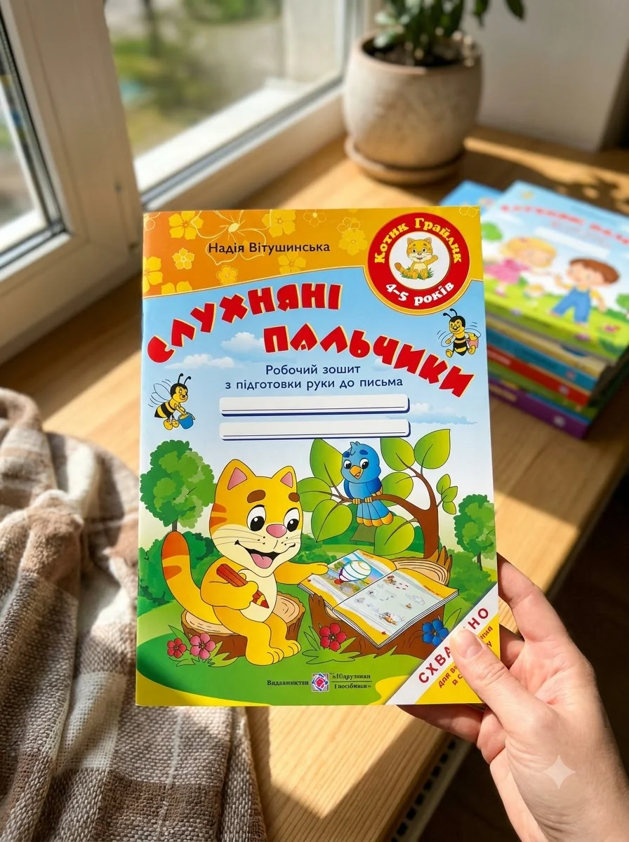 Слухняні пальчики. Робочий зошит з підготовки руки до письма для дітей 4-5 років — фото 2
