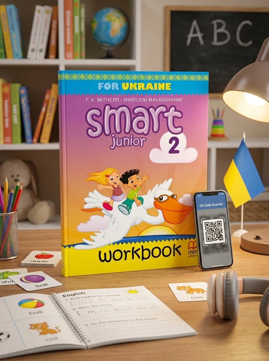 Smart Junior for Ukraine НУШ 2 Workbook with QR code — Вивчення мов