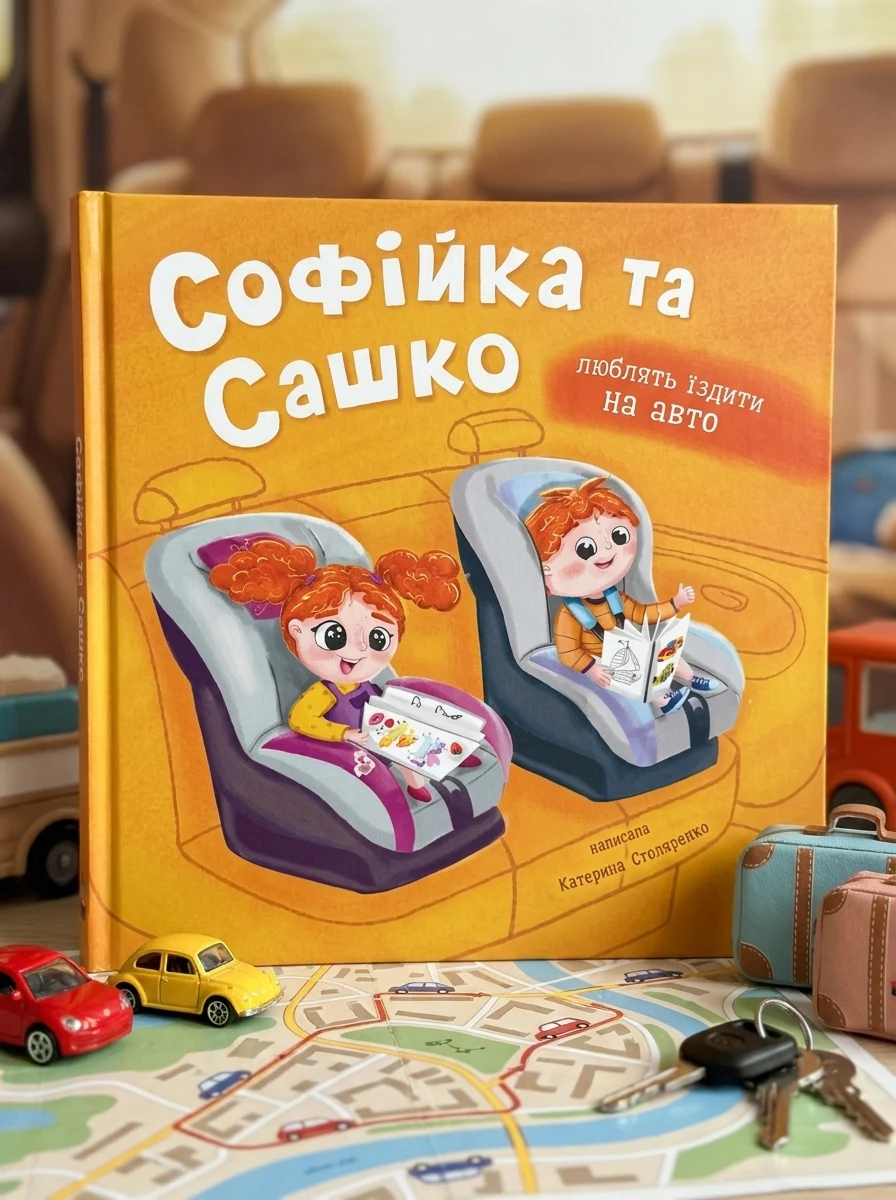 Софійка та Сашко. Люблять їздити на авто — Дитяча література