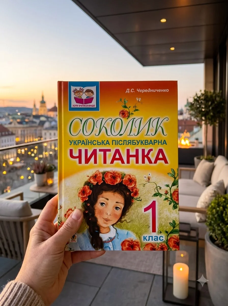 Соколик. Українська післябукварна читанка для першокласників — Дмитро Чередниченко, обкладинка