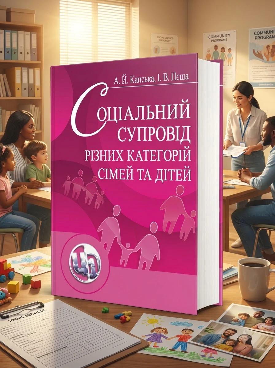 Соціальний супровід різних категорій сімей та дітей. Навчальний посібник — Капська А.Й., обкладинка