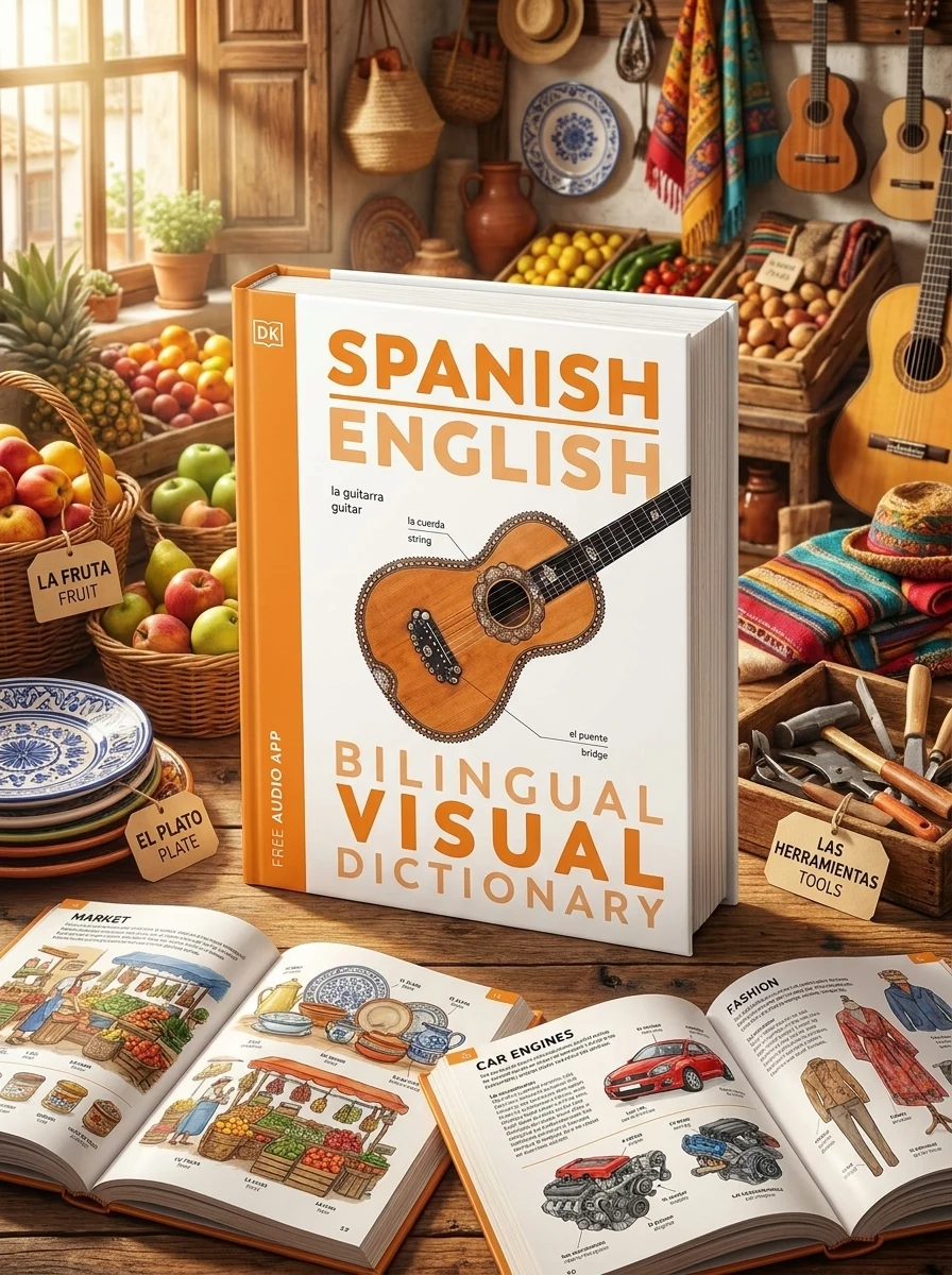 Spanish-English Bilingual Visual Dictionary, обкладинка