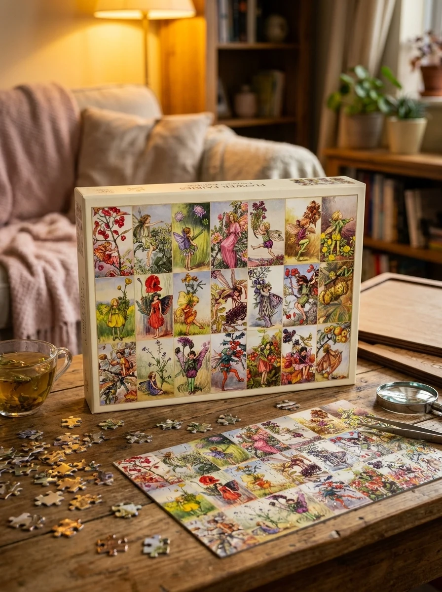 Special Edition Adult Foiled Jigsaw Puzzle Flower Fairies 1000 Pieces — Дім, сім'я, релігія