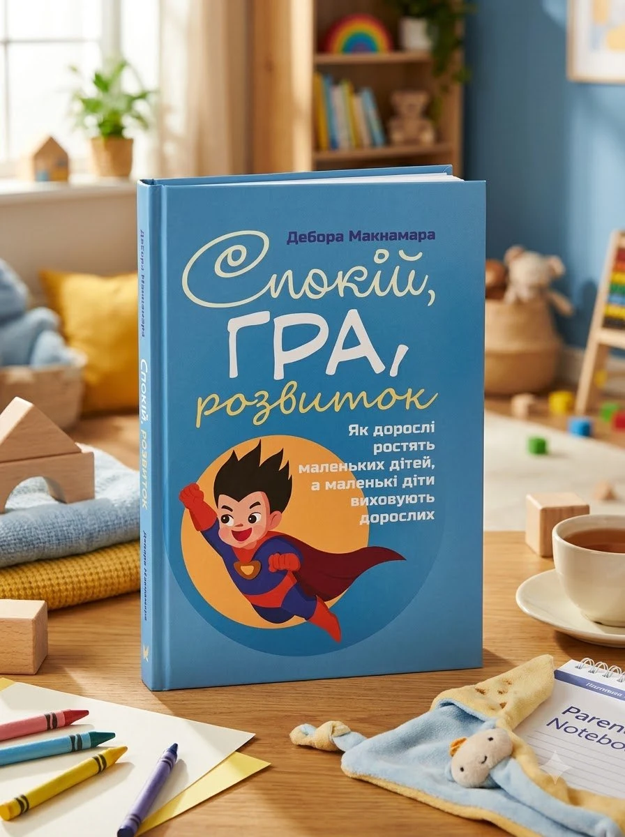Спокій, гра, розвиток. Як дорослі ростять маленьких дітей, а маленькі діти виховують дорослих — Макнамара Дебора, обкладинка