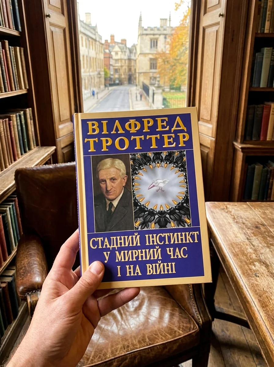 Стадний інстинкт у мирний час і на війні — Вілфред Троттер, обкладинка