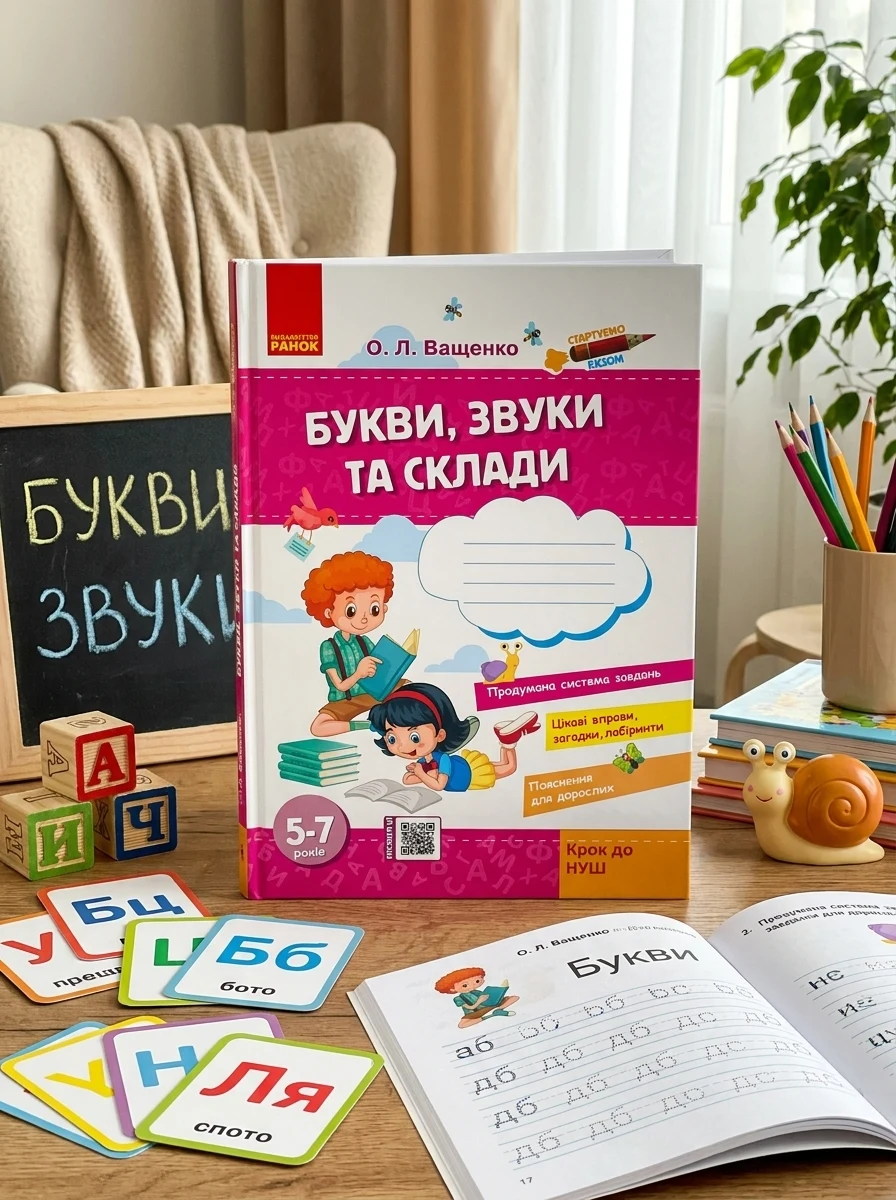 Стартуємо разом. Букви, звуки та склади. 5–7 років — Вивчення мов