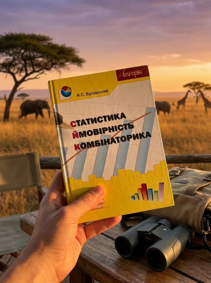Статистика. Ймовірність. Комбінаторика — Яків Бродський, обкладинка