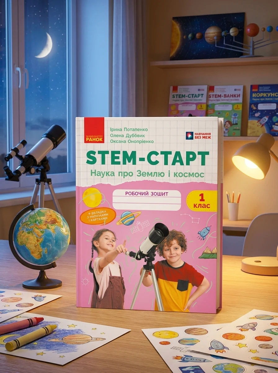STEM-старт. 1 клас. Наука про Землю і космос. Робочий зошит — Дитяча література