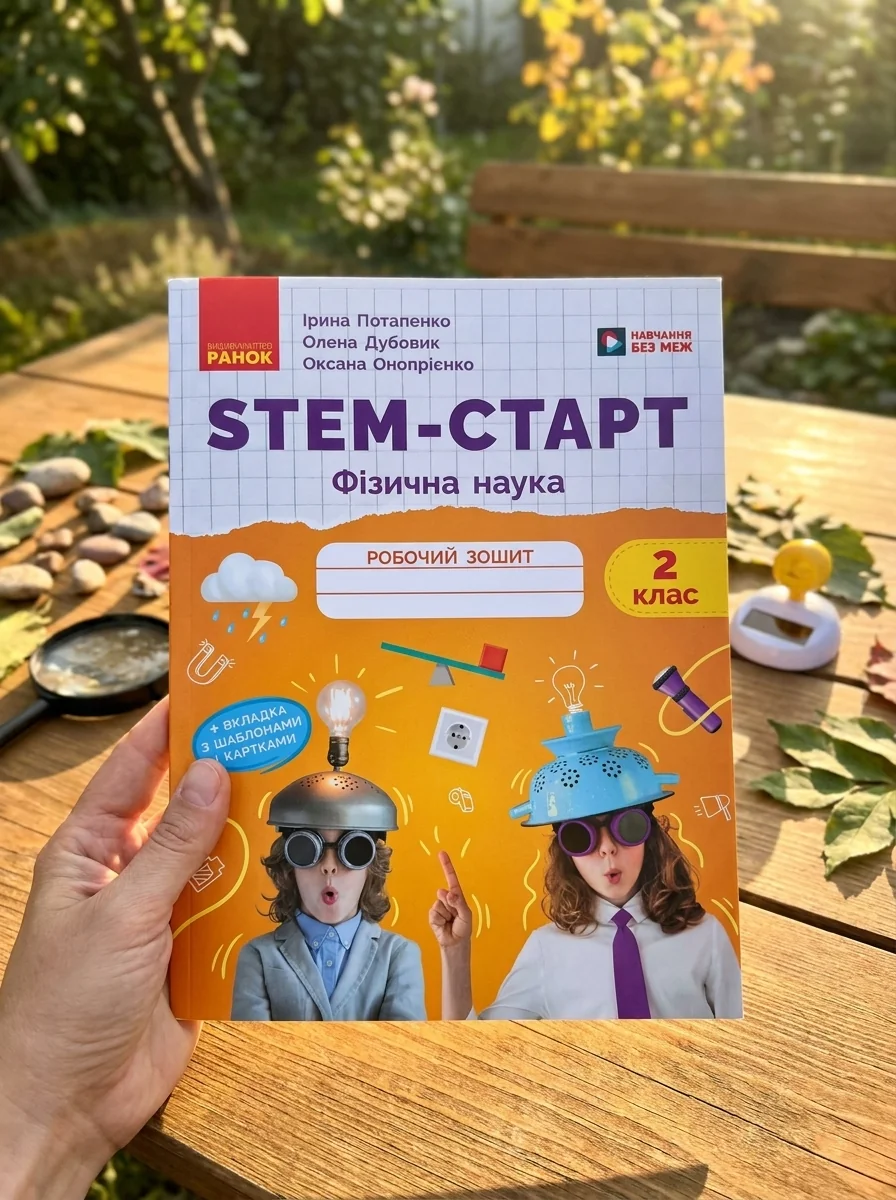 STEM-Старт. 2 клас. Фізична наука. Робочий зошит — Ірина Потапенко, обкладинка