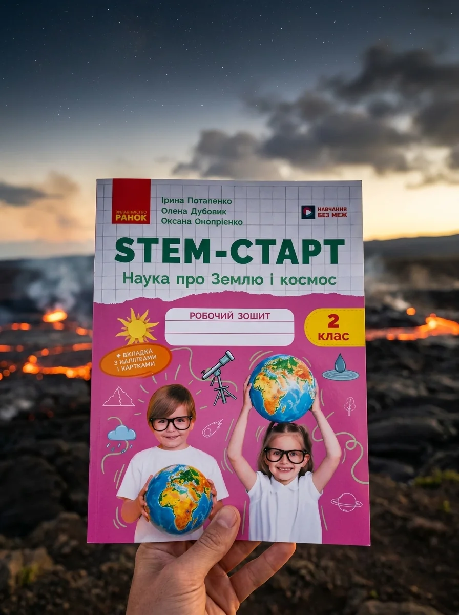 STEM-старт. 2 клас. Наука про Землю та космос. Робочий зошит — Ірина Потапенко, обкладинка