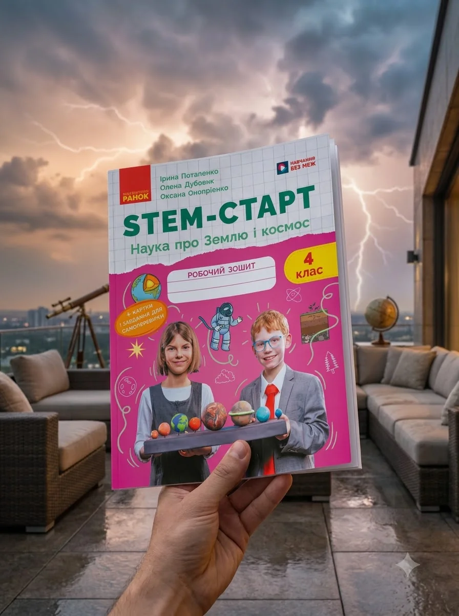 STEM-старт. 4 клас. Робочий зошит. Наука про Землю та космос — Ірина Потапенко, обкладинка