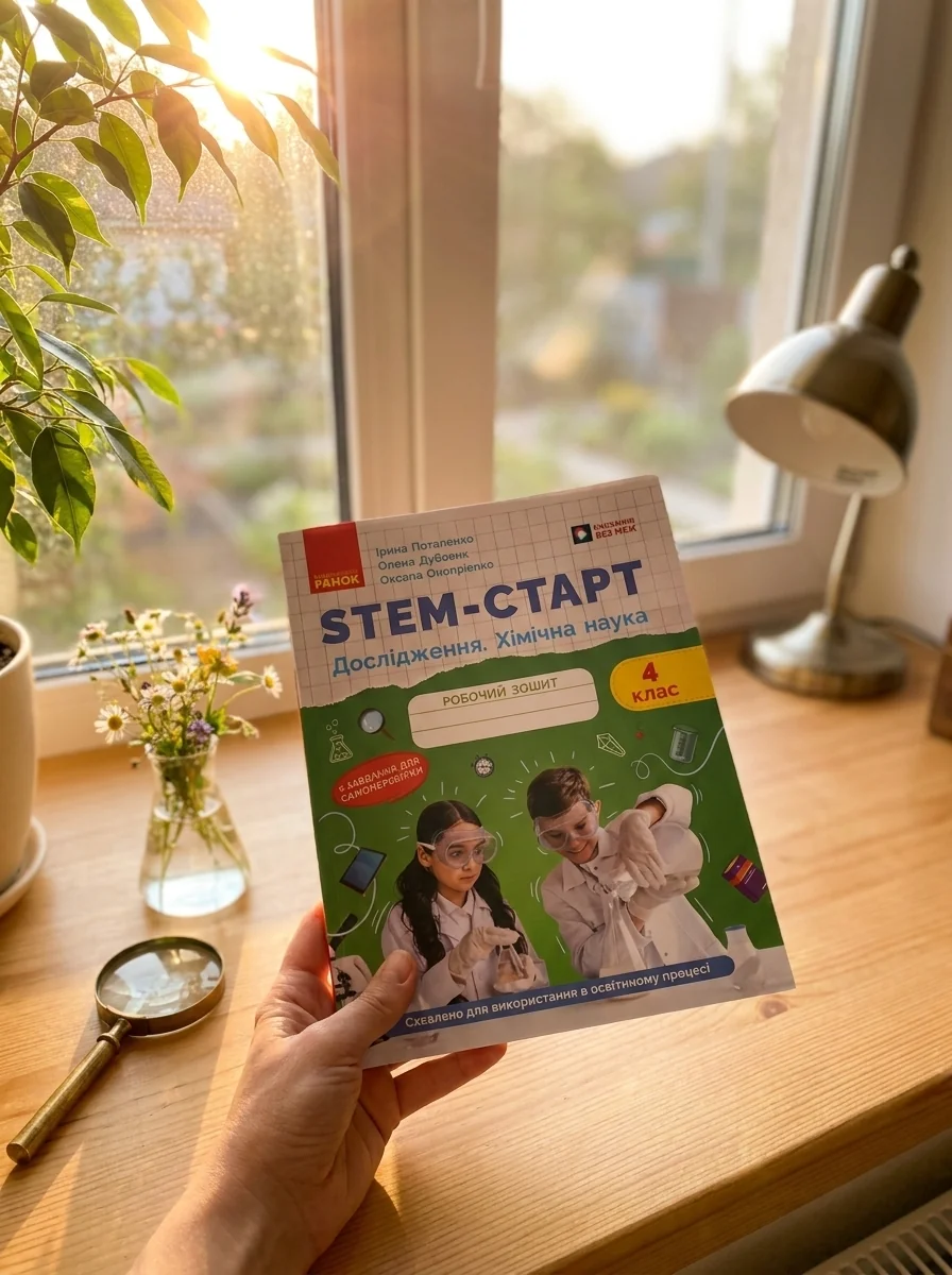 STEM-Старт. Дослідження. 4 клас. Хімічна наука. Робочий зошит — Ірина Потапенко, обкладинка