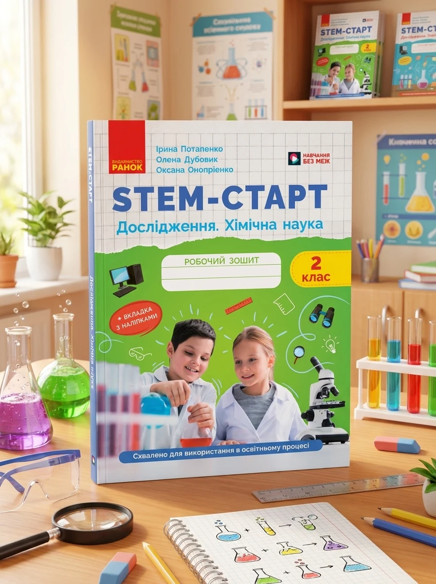 STEM-Старт. Дослідження. Хімічна наука. 2 клас. Робочий зошит — Дитяча література