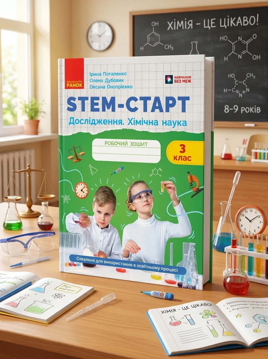 STEM-Старт. Дослідження. Хімічна наука. 3 клас. Робочий зошит — Дитяча література