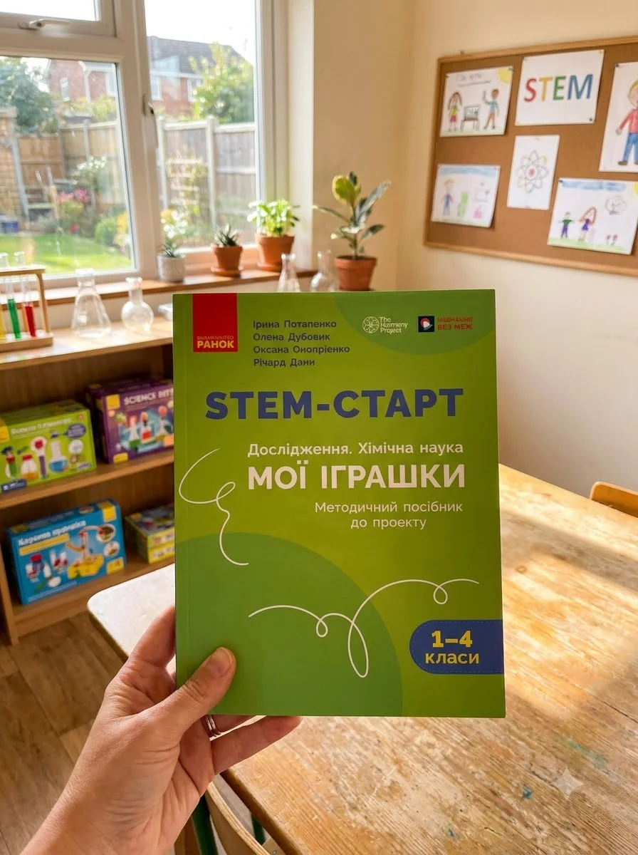 STEM-старт. Дослідження. Хімічна наука. Проєкт «Мої іграшки». 1–4 класи. Методичний посібник — Ірина Потапенко, обкладинка