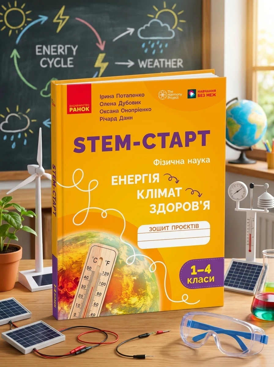 STEM-Старт. Фізична наука. "Енергія. Клімат. Здоров'я". Зошит проєктів. 1-4 класи