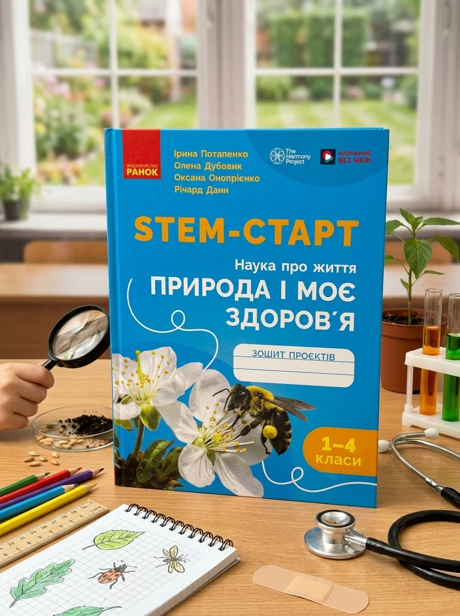 STEM-Старт. Наука про життя. Природа і моє здоров'я. Зошит проєктів. 1-4 класи — Дитяча література