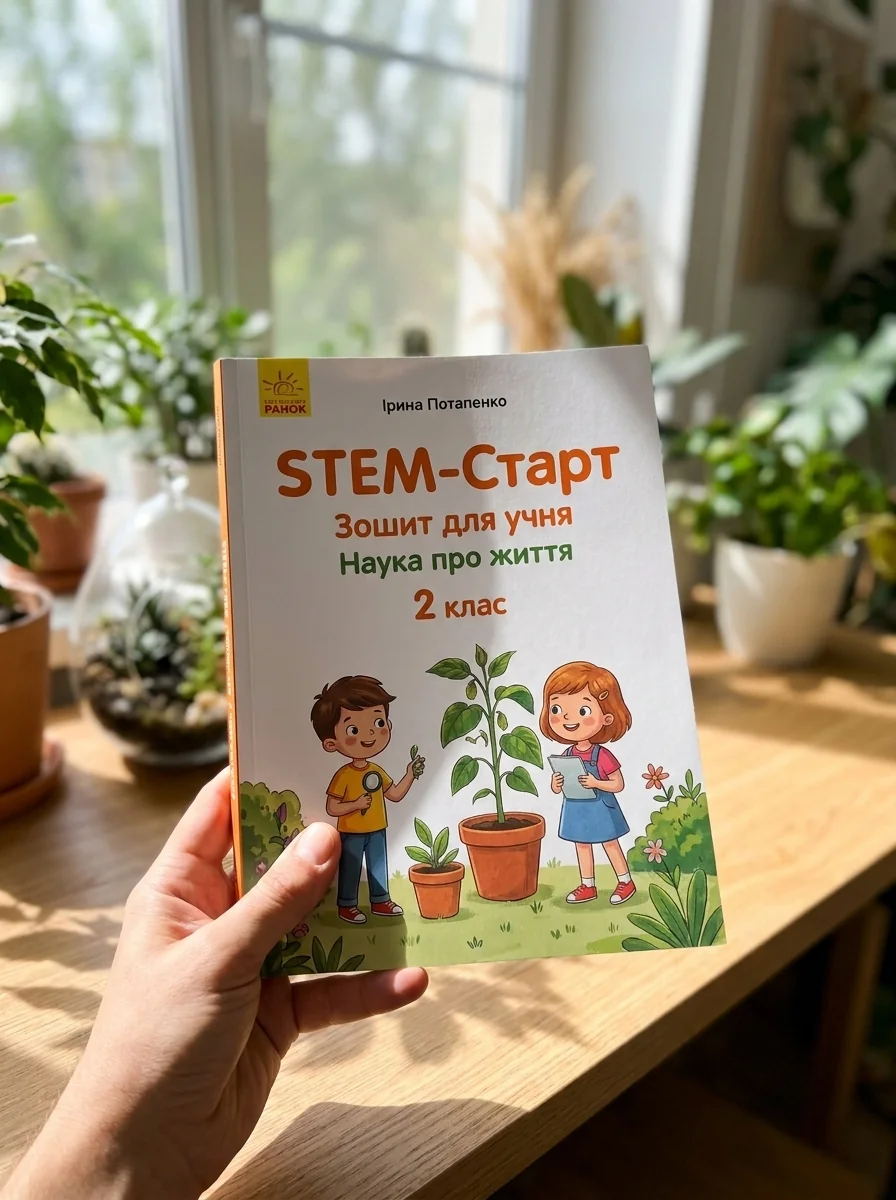 STEM-Старт. Зошит для учня. Наука про життя. 2 клас — Ірина Потапенко, обкладинка