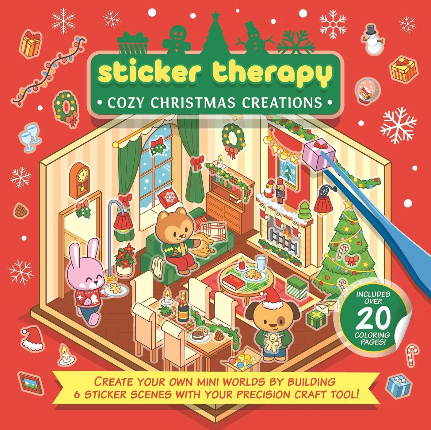 Sticker Therapy: Cozy Christmas Creations,
