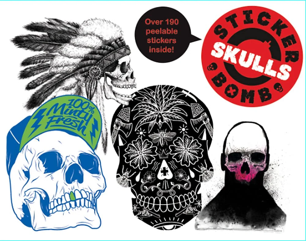 Stickerbomb Skulls,